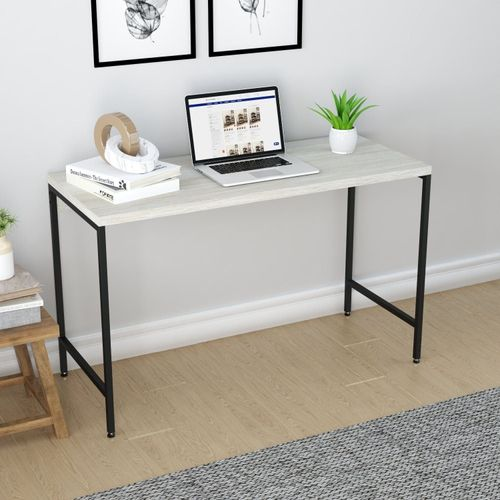 Escrivaninha Mesa Escritório Estilo Active 120cm Industrial Yescasa Snow Snow
