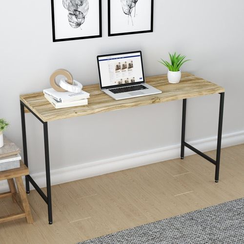 Escrivaninha Mesa Escritório Estilo Active 135cm Industrial Yescasa Carvalho Carvalho