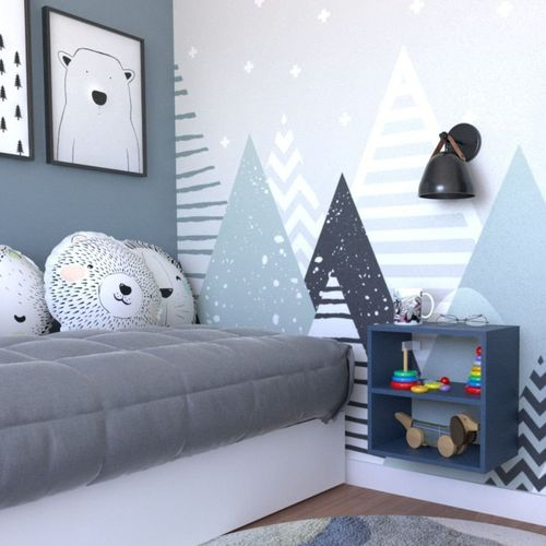 Nicho com Prateleira para Quarto Infantil Azul