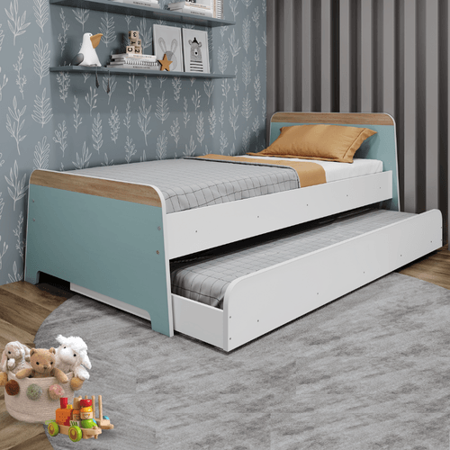 Bicama Infantil Lorenza Branco/Verde Bellagio