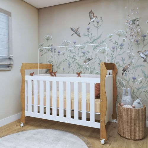 Berço Mini Cama 3 em 1 Soninho 100% MDF Amadeirado Berço Mini Cama 3 em 1 Soninho 100% MDF Amadeirado