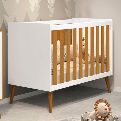 Berço Mini Cama Americano Isis Branco/Savana Berço Mini Cama Americano Isis Branco/Savana