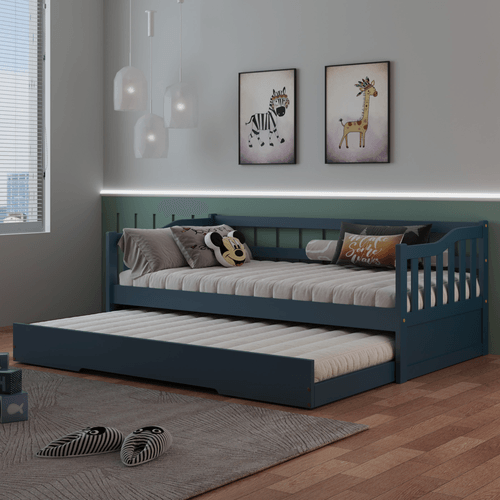 Bicama Infantil em Madeira Maciça/MDF American Azul