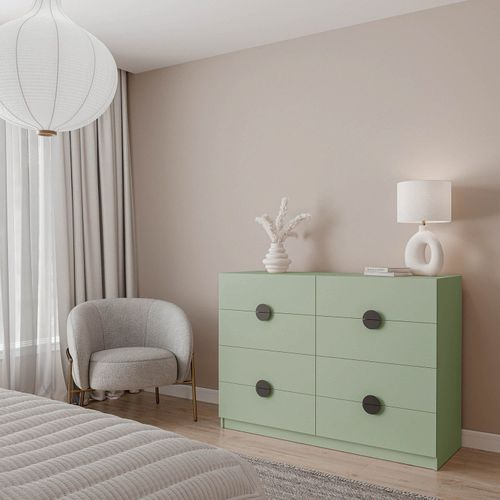 Cômoda com 8 Gavetas Joy CabeCasa MadeiraOriginals Verde