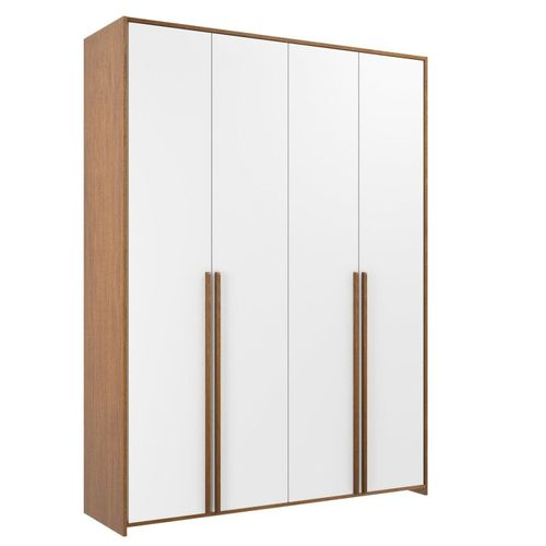 Guarda-roupa Infantil Mdf 4 Portas Modulados Branco/Mel
