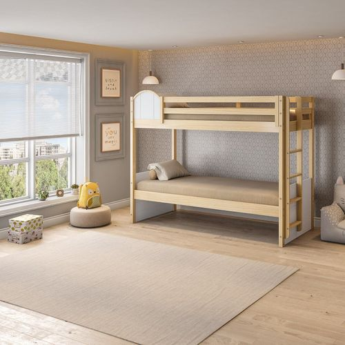 Beliche Infantil Reversível New Garden Casatema Natural/Branco