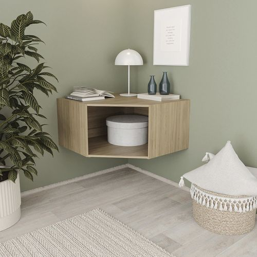 Estante Canto Oblíquo 40cm Módulo Frame CabeCasa MadeiraOriginals Acácia