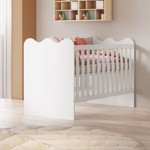 Berço Mini Cama 100% MDF Ternura Branco Berço Mini Cama 100% MDF Ternura Branco