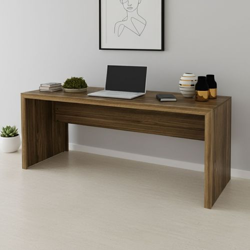 Escrivaninha Mesa Escritório ME4109 163cm Nogal Nogal