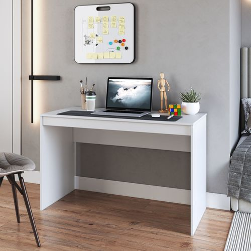 Escrivaninha Mesa Escritório Mesa Gamer B23 120cm Branca Branca