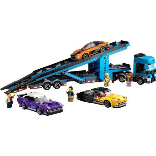 LEGO® CITY - Caminhão transportador de carros com carros esportivos LEGO® CITY - Caminhão transportador de carros com carros esportivos