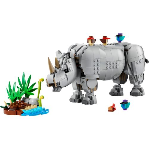 LEGO® Creator 3 em 1 - Animais selvagens: Rinoceronte majestoso com pássaros LEGO® Creator 3 em 1 - Animais selvagens: Rinoceronte majestoso com pássaros