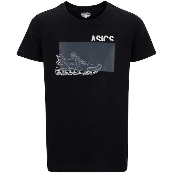 Camiseta Infantil ASICS Manga Curta Sneaker Casual Camiseta Infantil ASICS Manga Curta Sneaker Casual