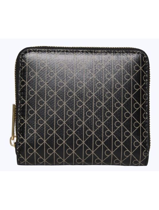 Carteira Calvin Klein Feminina Monograma Aop Zíper - Preto Carteira Calvin Klein Feminina Monograma Aop Zíper Preto u