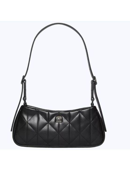 Bolsa Calvin Klein Feminina Shoulder Acolchoada - Preto Bolsa Calvin Klein Feminina Shoulder Acolchoada Preto u