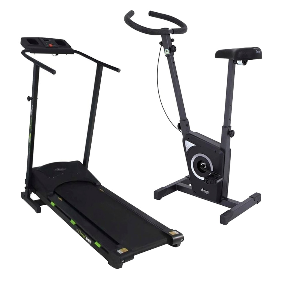 Esteira Elétrica Dream Concept, 5 Funções e Bicicleta Ergométrica Dream EX 450 Esteira Elétrica Dream Concept, 5 Funções e Bicicleta Ergométrica Dream EX 450