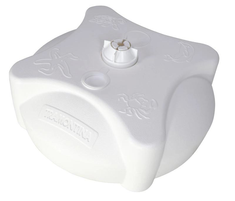 Base Para Guarda-sol Tramontina Branca Em Polipropileno Basic