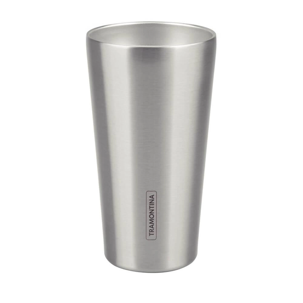 Copo Térmico Em Aço Inox Tramontina Exata Sem Tampa 420ml Copo Térmico Em Aço Inox Tramontina Exata Sem Tampa 420ml