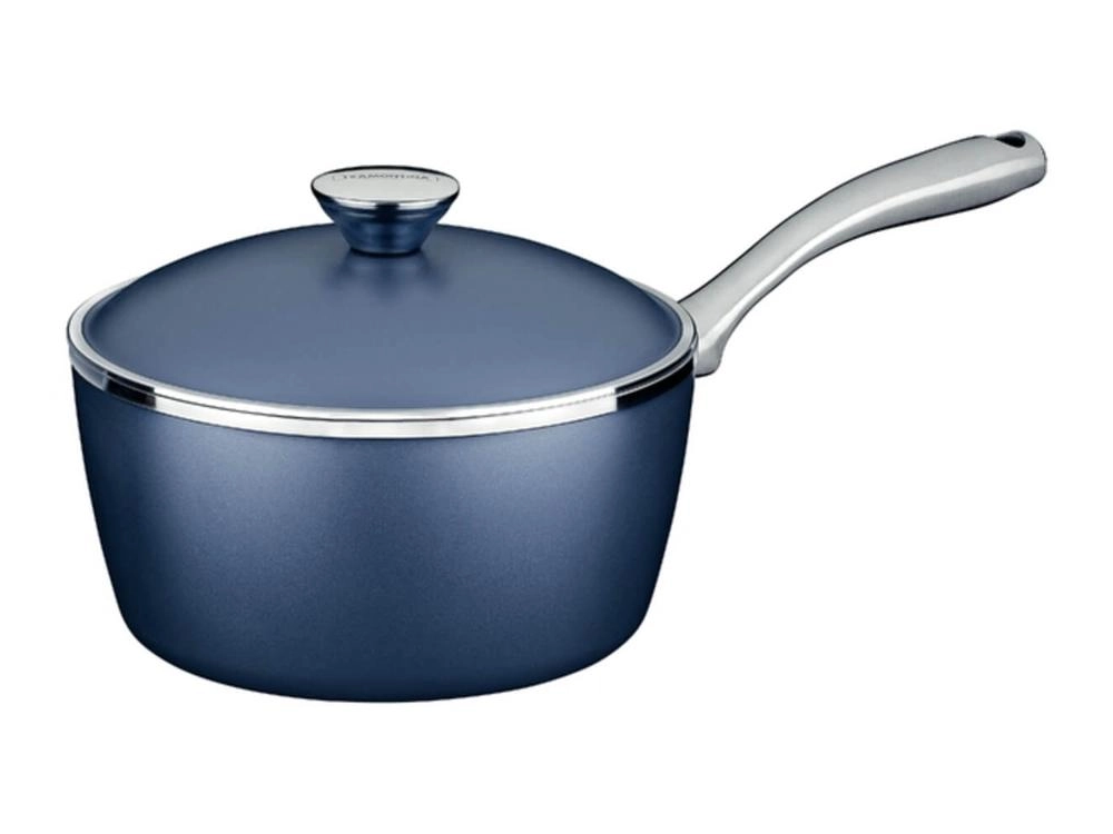Panela Tramontina Lyon Em Alumínio Com Revestimento Starflon Azul Elementar 20cm