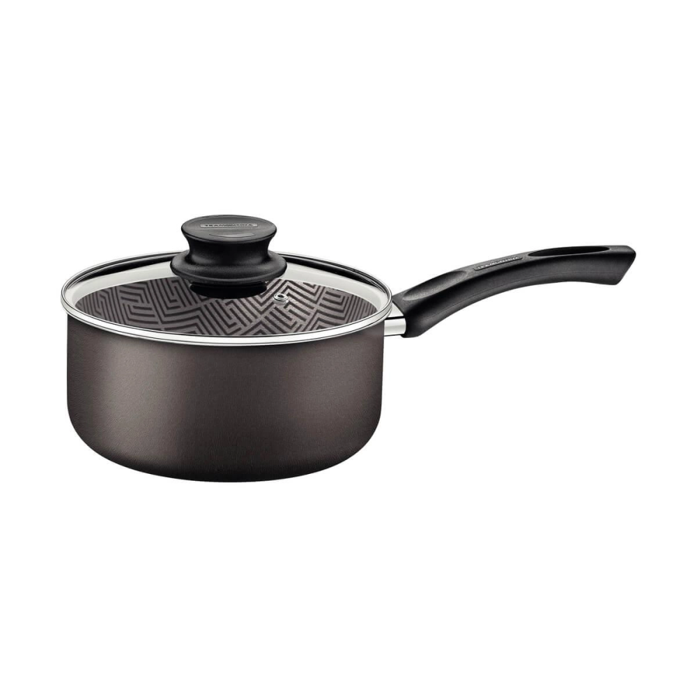 Panela Tramontina Paris 18cm Em Alumínio Com Revestimento Antiaderente Chumbo E Tampa De Vidro Panela Tramontina Paris 18cm Em Alumínio Com Revestimento Antiaderente Chumbo E Tampa De Vidro