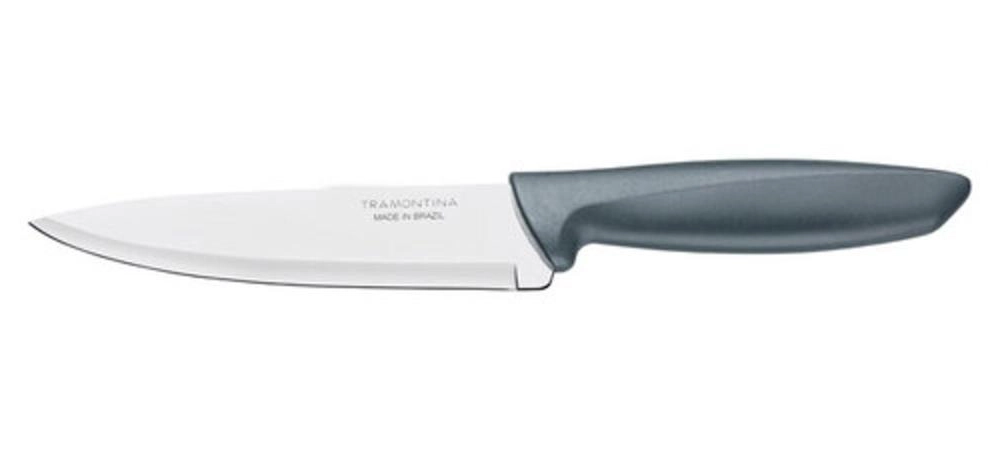 Faca Chef Tramontina Plenus 6" Aço Inox Cabo Cinza Faca Chef Tramontina Plenus 6" Aço Inox Cabo Cinza
