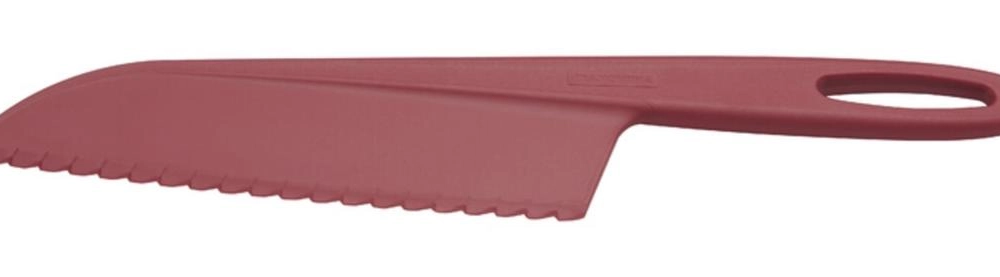 Faca Para Bolo Tramontina Vermelha Em Nylon Ability 30cm Faca Para Bolo Tramontina Vermelha Em Nylon Ability 30cm
