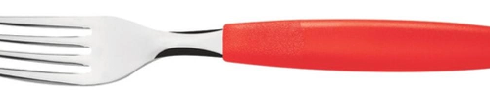Garfo Para Sobremesa Tramontina Ipanema Inox Vermelho