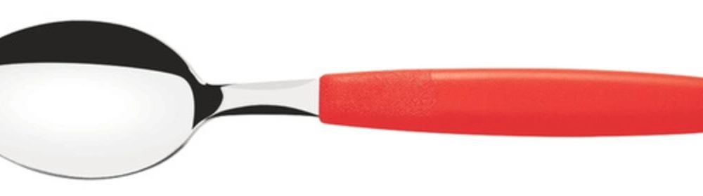 Colher Para Sobremesa Tramontina Ipanema Inox Vermelho Colher Para Sobremesa Tramontina Ipanema Inox Vermelho