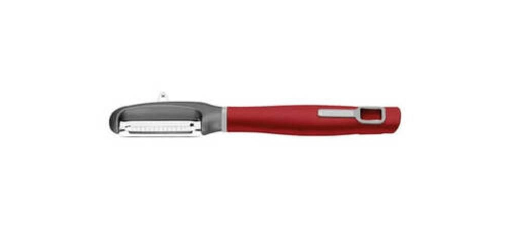 Descascador Tramontina Vermelho Lâmina Aço Inox Com Corte Julienne Verano Descascador Tramontina Vermelho Lâmina Aço Inox Com Corte Julienne Verano