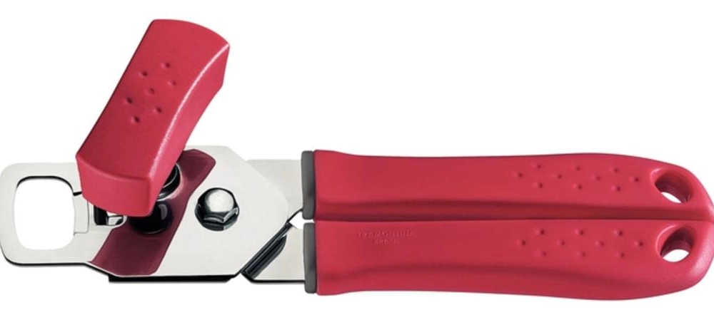 Abridor De Latas Tramontina Vermelho Em Aço Inox Utilitá Abridor De Latas Tramontina Vermelho Em Aço Inox Utilitá