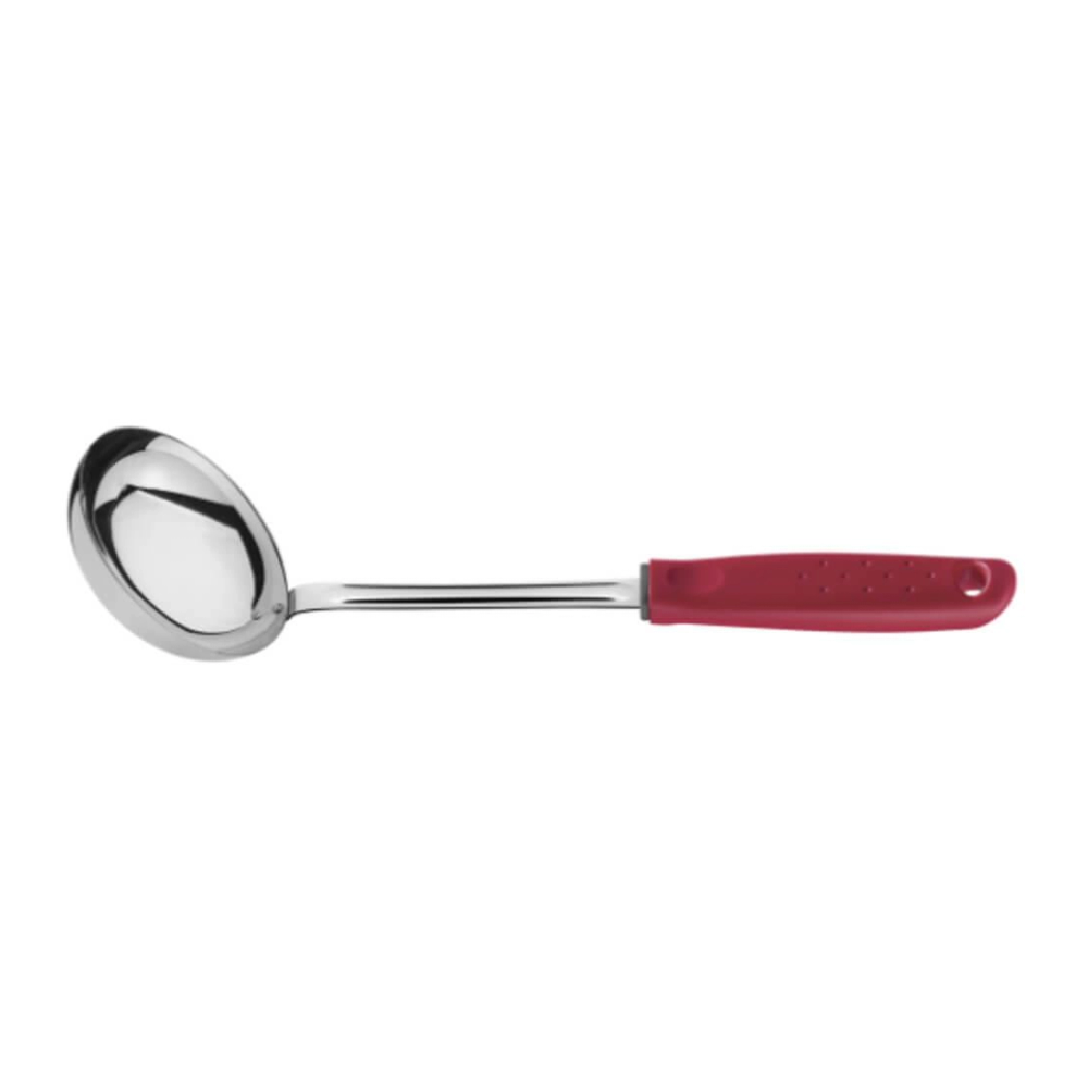 Concha Tramontina Utilitá 30,8cm Em Aço Inox Vermelha Concha Tramontina Utilitá 30,8cm Em Aço Inox Vermelha