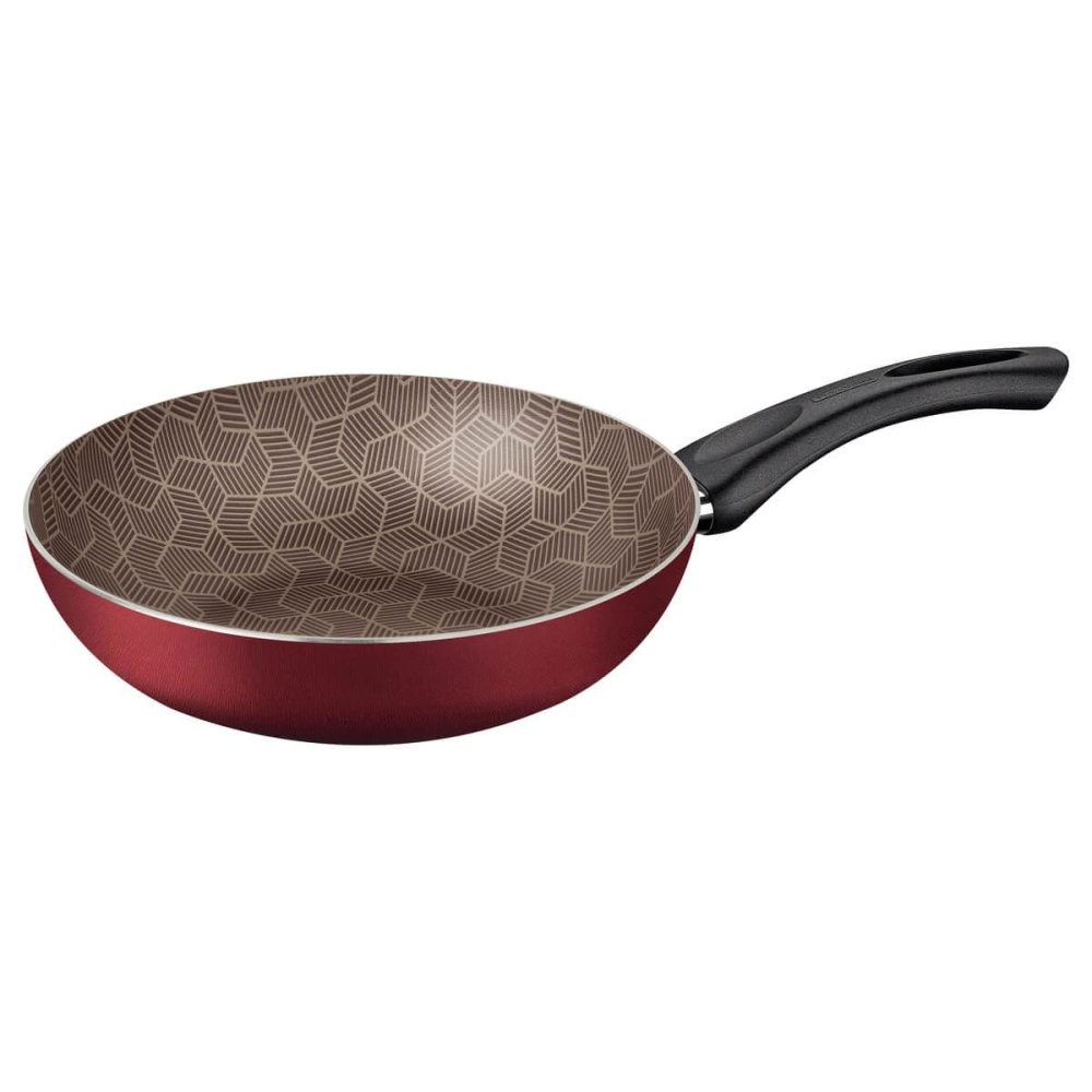 Frigideira Funda Tramontina Paris 28cm Em Alumínio Com Revestimento Antiaderente Vermelha Frigideira Funda Tramontina Paris 28cm Em Alumínio Com Revestimento Antiaderente Vermelha