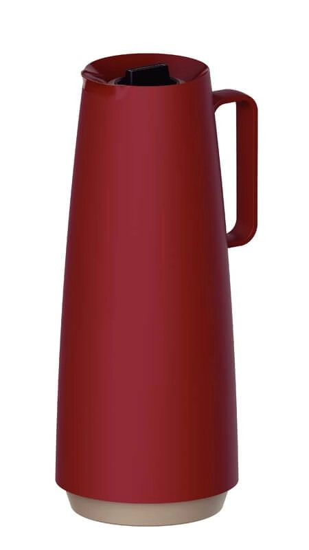 Bule Térmico Tramontina Exata Vermelho Com Ampola De Vidro 1 Litro Bule Térmico Tramontina Exata Vermelho Com Ampola De Vidro 1 Litro
