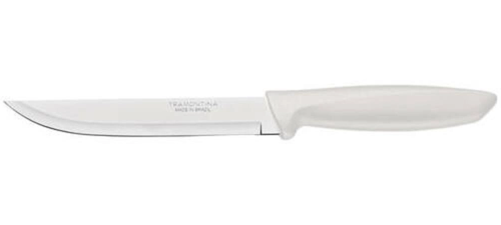Faca Para Cozinha Tramontina Plenus Aço Inox 6" Cabo Off White Faca Para Cozinha Tramontina Plenus Aço Inox 6" Cabo Off White