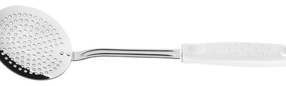 Espumadeira Tramontina Utilitá 33,6cm Em Aço Inox Branca Espumadeira Tramontina Utilitá 33,6cm Em Aço Inox Branca