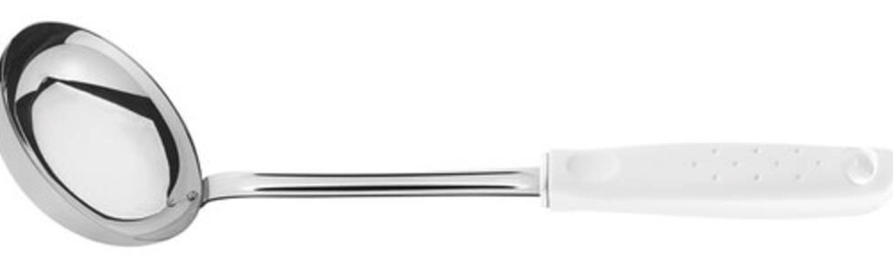 Concha Tramontina Utilitá 30,8cm Em Aço Inox Branca Concha Tramontina Utilitá 30,8cm Em Aço Inox Branca