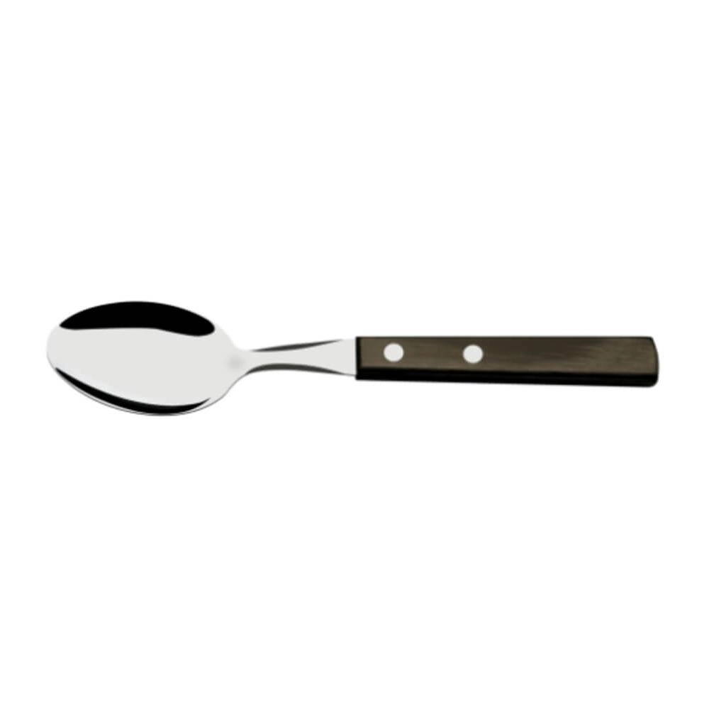 Colher Sobremesa Tramontina Polywood Castanho Inox Colher Sobremesa Tramontina Polywood Castanho Inox