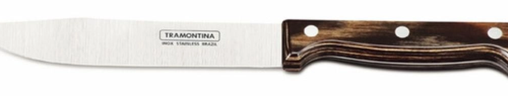 Faca Para Cozinha Tramontina Polywood 6" Aço Inox Castanho Faca Para Cozinha Tramontina Polywood 6" Aço Inox Castanho