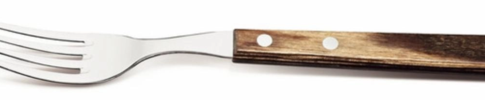 Garfo Jumbo Tramontina Churrasco Aço Inox Cabo Castanho
