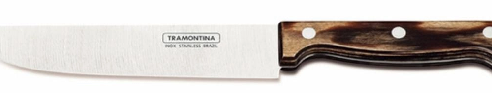 Faca Tramontina Polywood 6" Aço Inox Cabo Castanho Faca Tramontina Polywood 6" Aço Inox Cabo Castanho