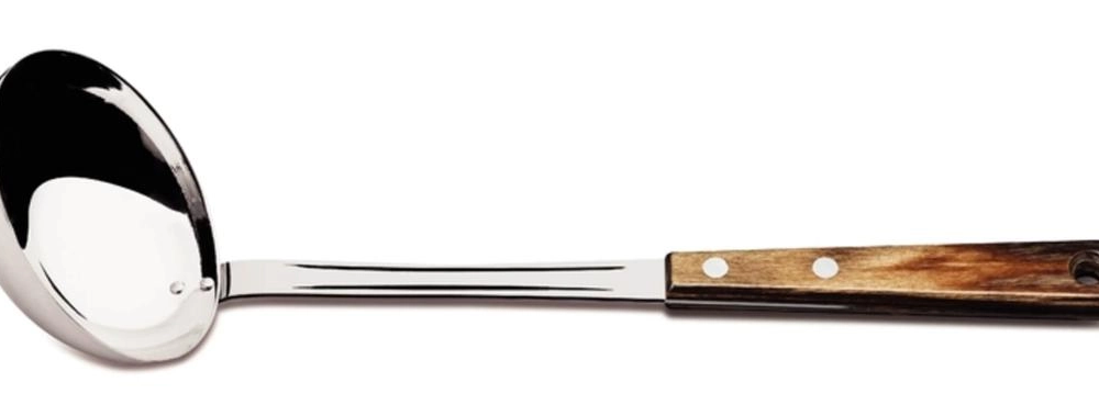 Concha Tramontina Inox Polywood Cabo Castanho Concha Tramontina Inox Polywood Cabo Castanho