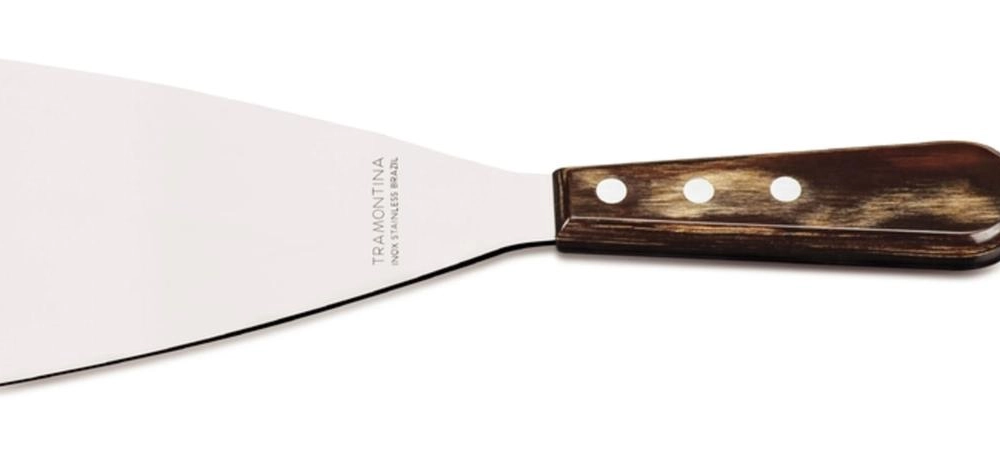 Espátula Raspador Tramontina Polywood 5" Com Cabo Castanho Espátula Raspador Tramontina Polywood 5" Com Cabo Castanho