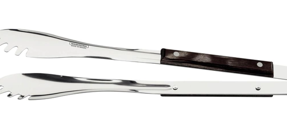 Pegador De Carne Tramontina Churrasco Aço Inox Com Cabo Polywood Castanho Pegador De Carne Tramontina Churrasco Aço Inox Com Cabo Polywood Castanho