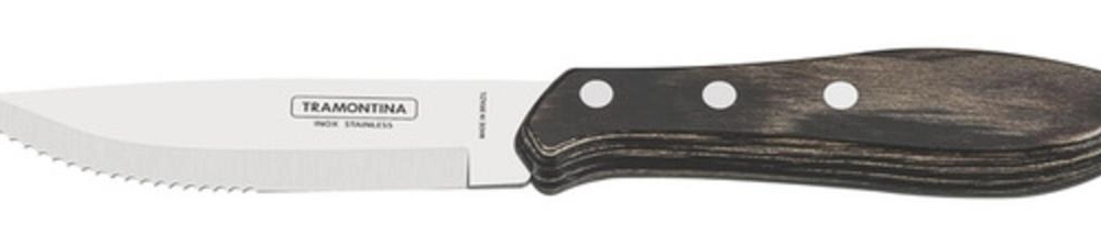 Faca Para Churrasco Jumbo Tramontina Polywood Castanho 5" Faca Para Churrasco Jumbo Tramontina Polywood Castanho 5"