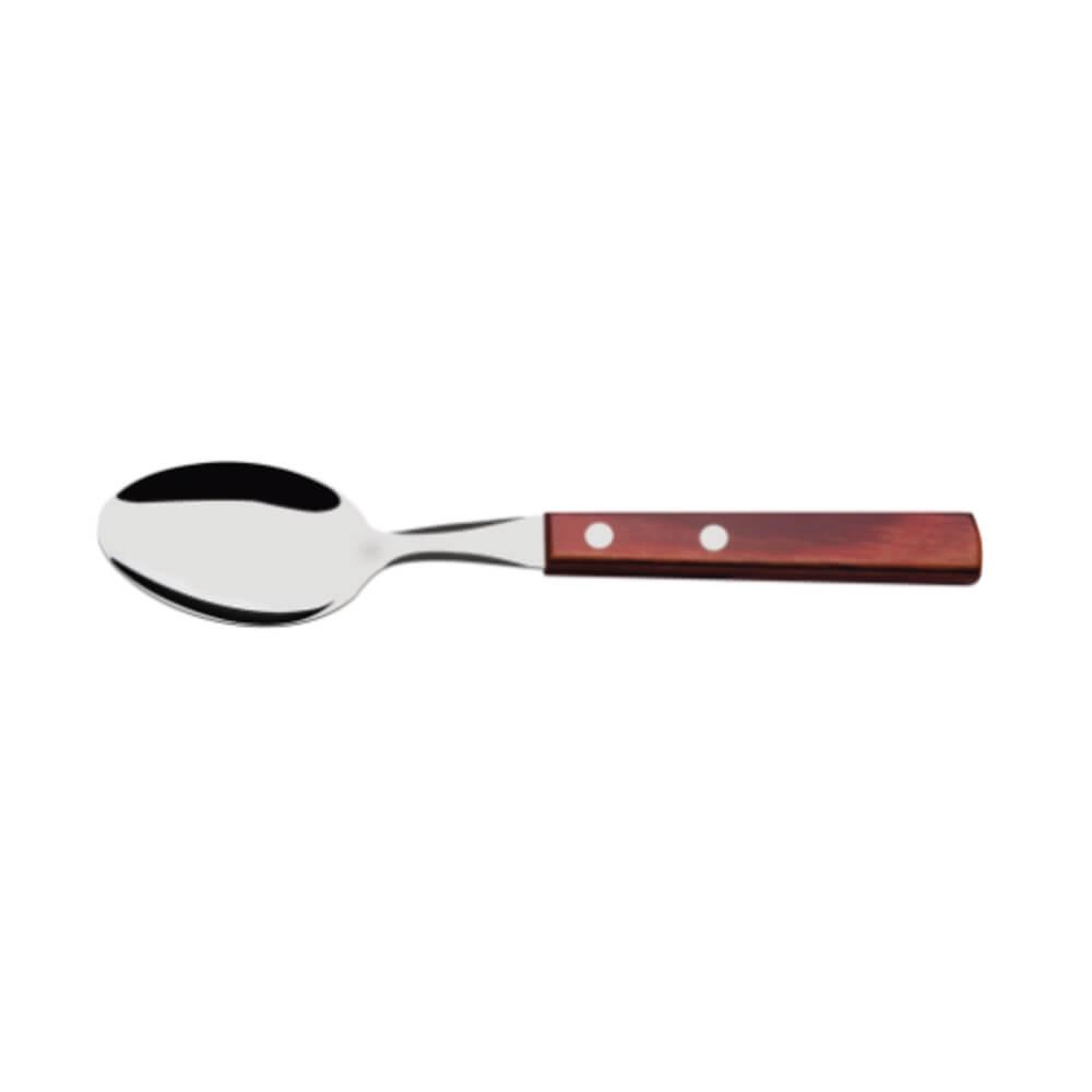 Colher Chá Tramontina Polywood Vermelho Inox Colher Chá Tramontina Polywood Vermelho Inox