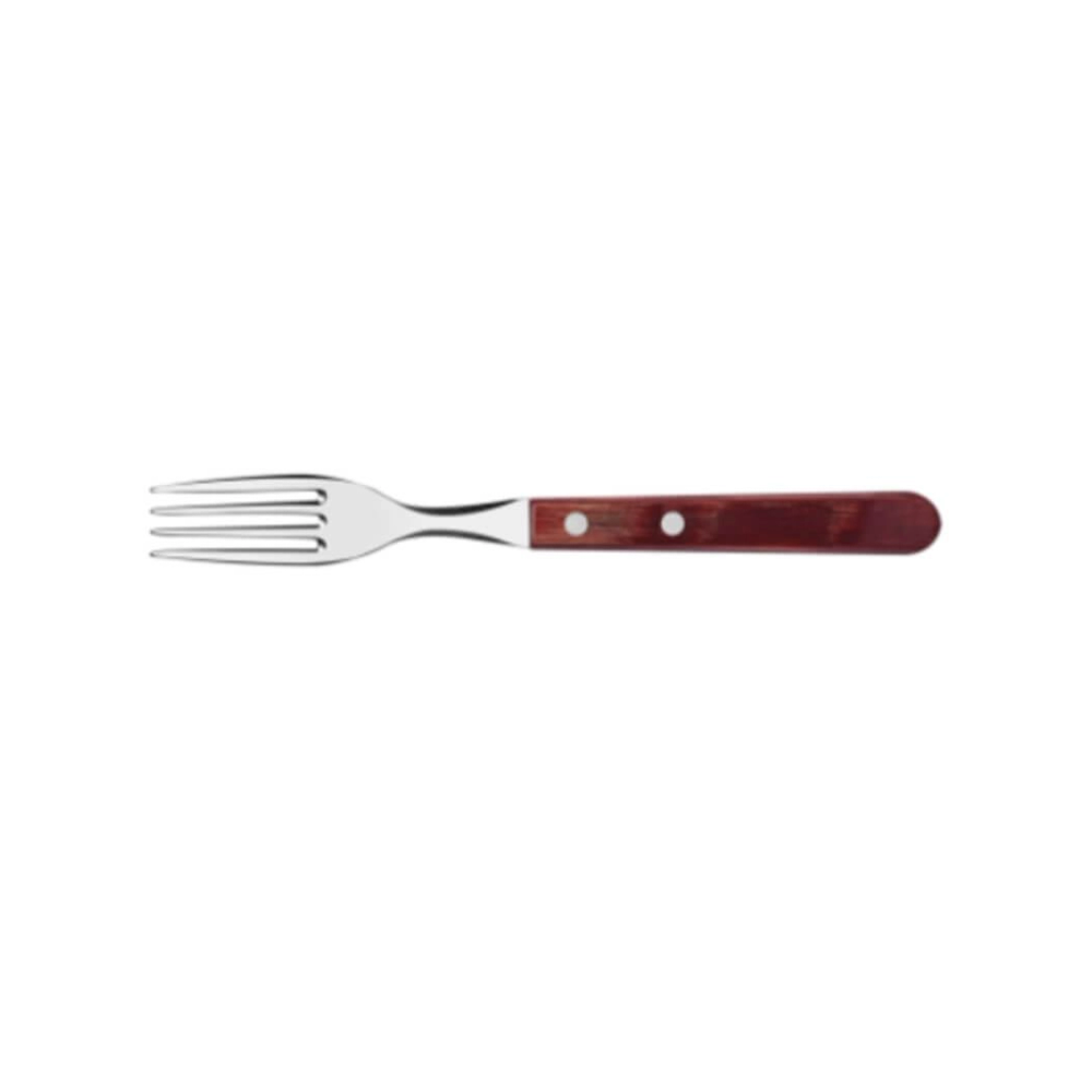 Garfo Tramontina Churrasco Aço Inox Cabo Vermelho