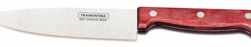 Faca Chef Tramontina Polywood 6" Aço Inox Vermelho Faca Chef Tramontina Polywood 6" Aço Inox Vermelho