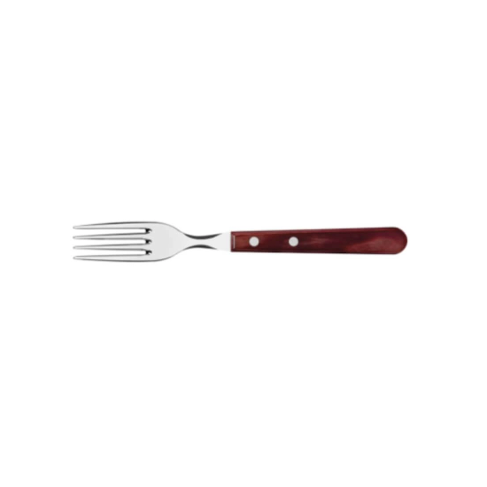 Garfo Jumbo Tramontina Churrasco Aço Inox Cabo Vermelho