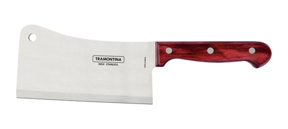 Cutelo Em Aço Inox Tramontina Polywood 6" Com Cabo Vermelho Cutelo Em Aço Inox Tramontina Polywood 6" Com Cabo Vermelho