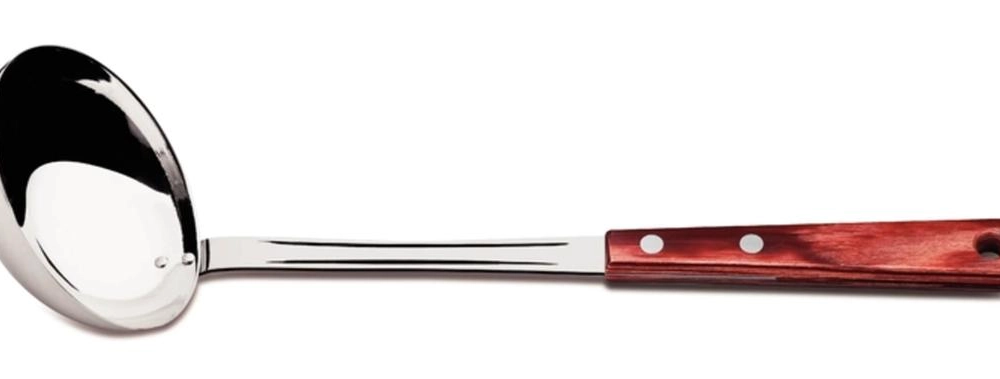 Concha Tramontina Inox Polywood Cabo Vermelho Concha Tramontina Inox Polywood Cabo Vermelho